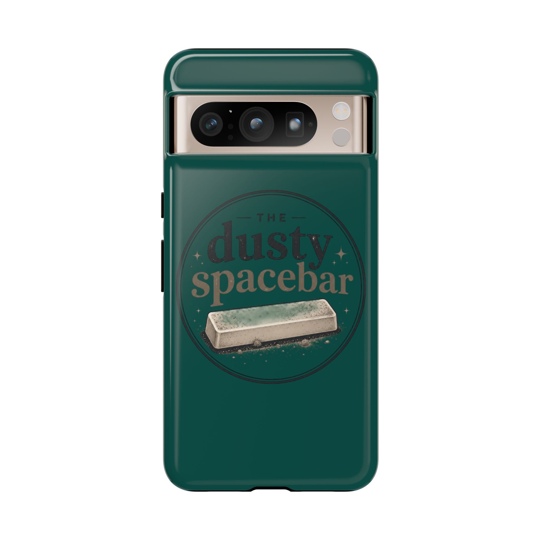 Tough Cases — Rugged Green “dusty spacebar” Phone Case