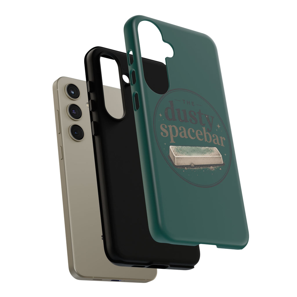Tough Cases — Rugged Green “dusty spacebar” Phone Case