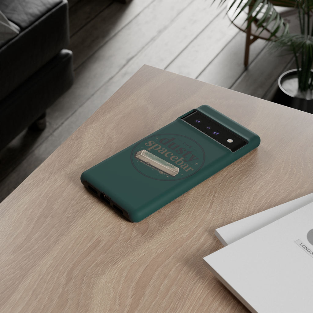 Tough Cases — Rugged Green “dusty spacebar” Phone Case