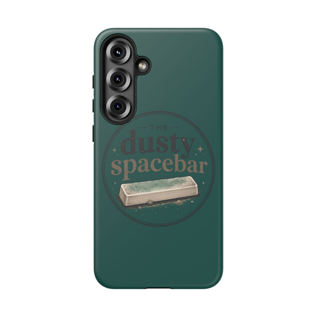 Tough Cases — Rugged Green “dusty spacebar” Phone Case