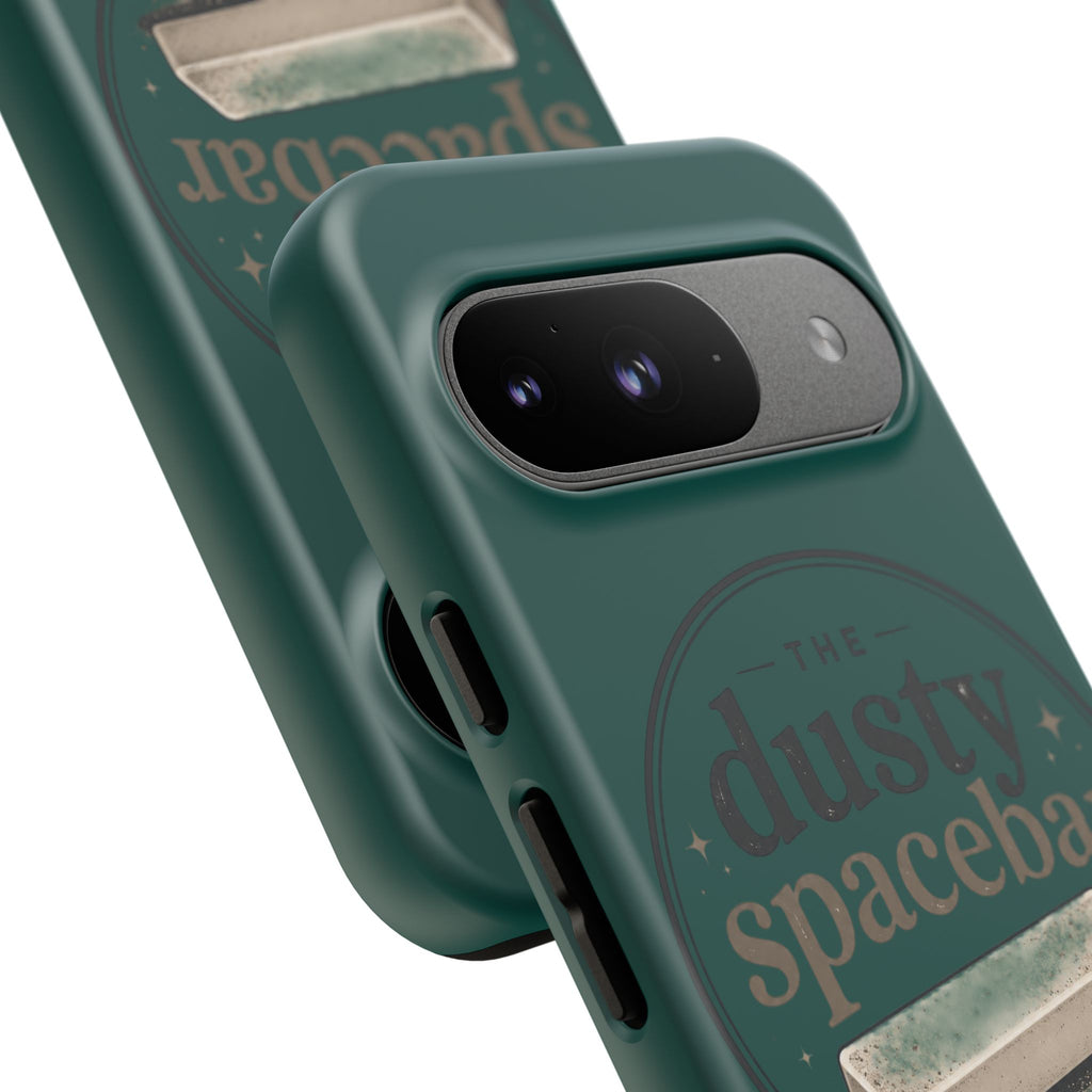 Tough Cases — Rugged Green “dusty spacebar” Phone Case