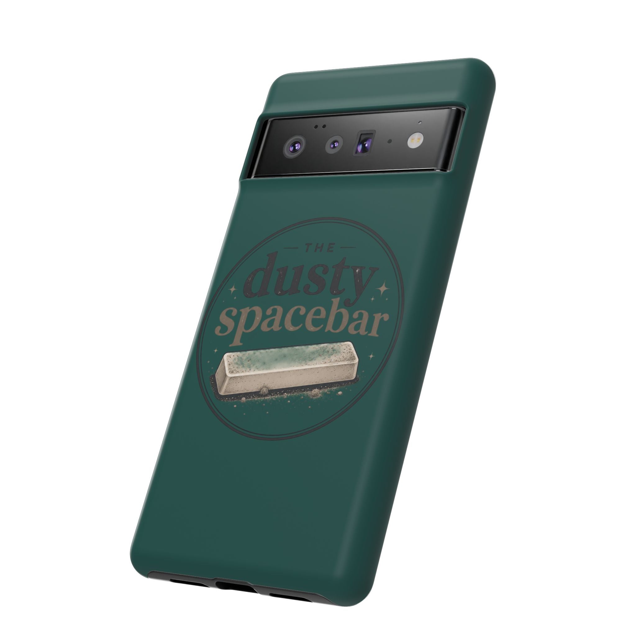 Tough Cases — Rugged Green “dusty spacebar” Phone Case