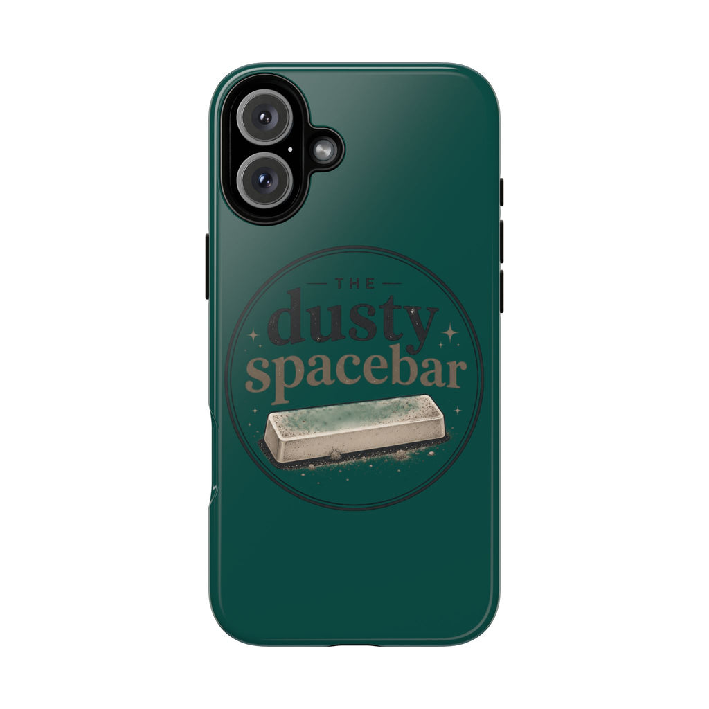 Tough Cases — Rugged Green “dusty spacebar” Phone Case