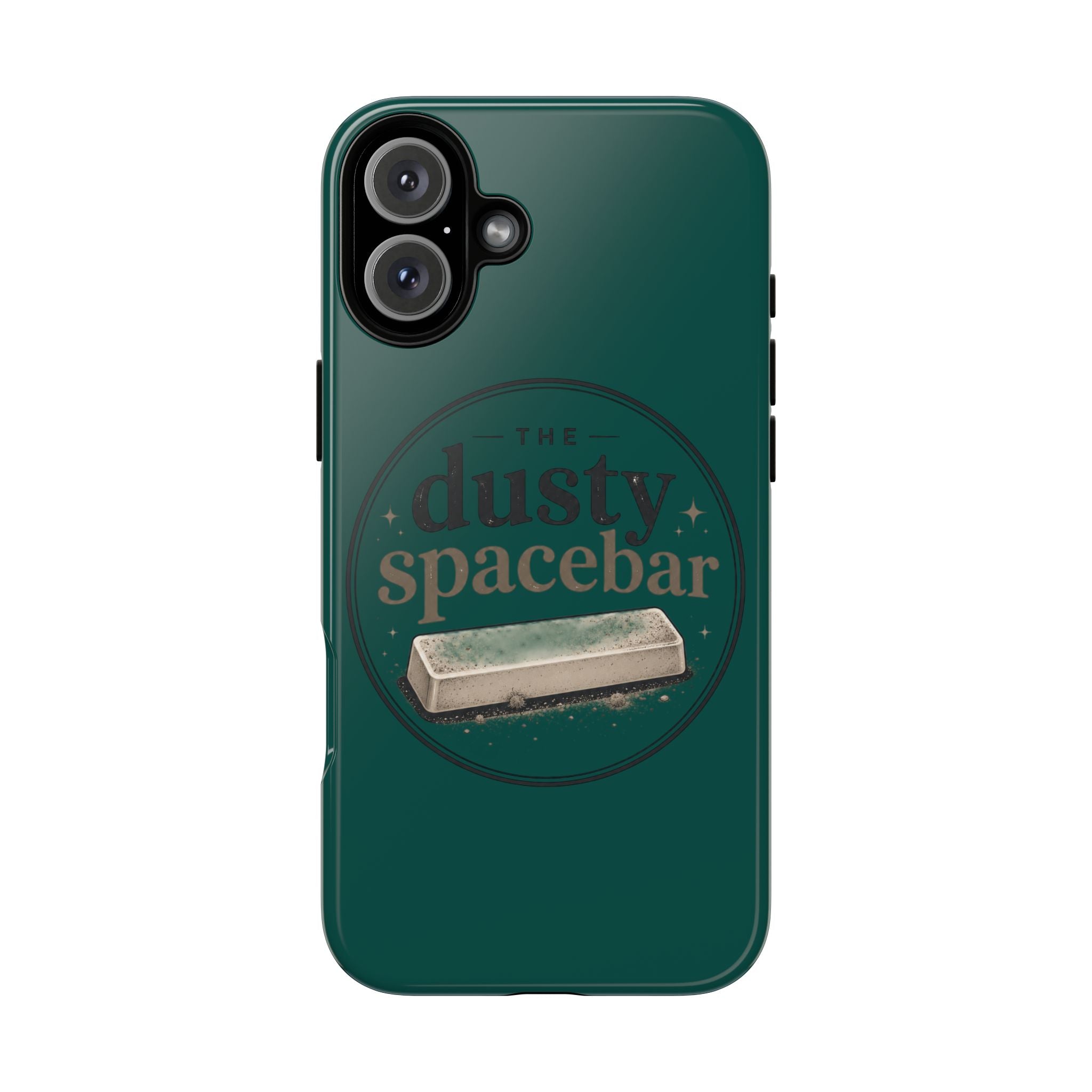 Tough Cases — Rugged Green “dusty spacebar” Phone Case