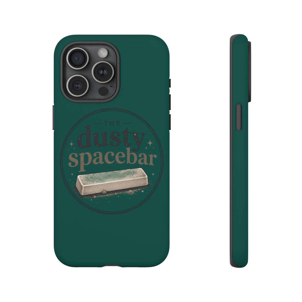 Tough Cases — Rugged Green “dusty spacebar” Phone Case