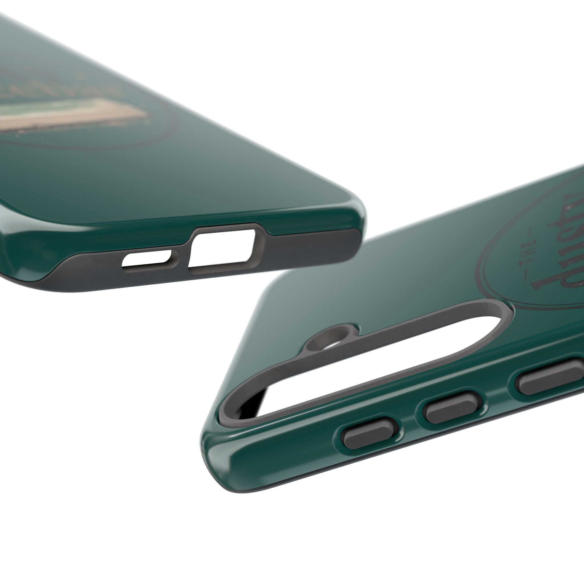 Tough Cases — Rugged Green “dusty spacebar” Phone Case
