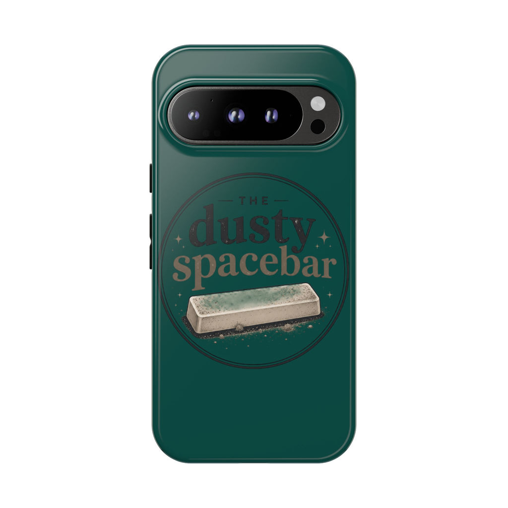 Tough Cases — Rugged Green “dusty spacebar” Phone Case