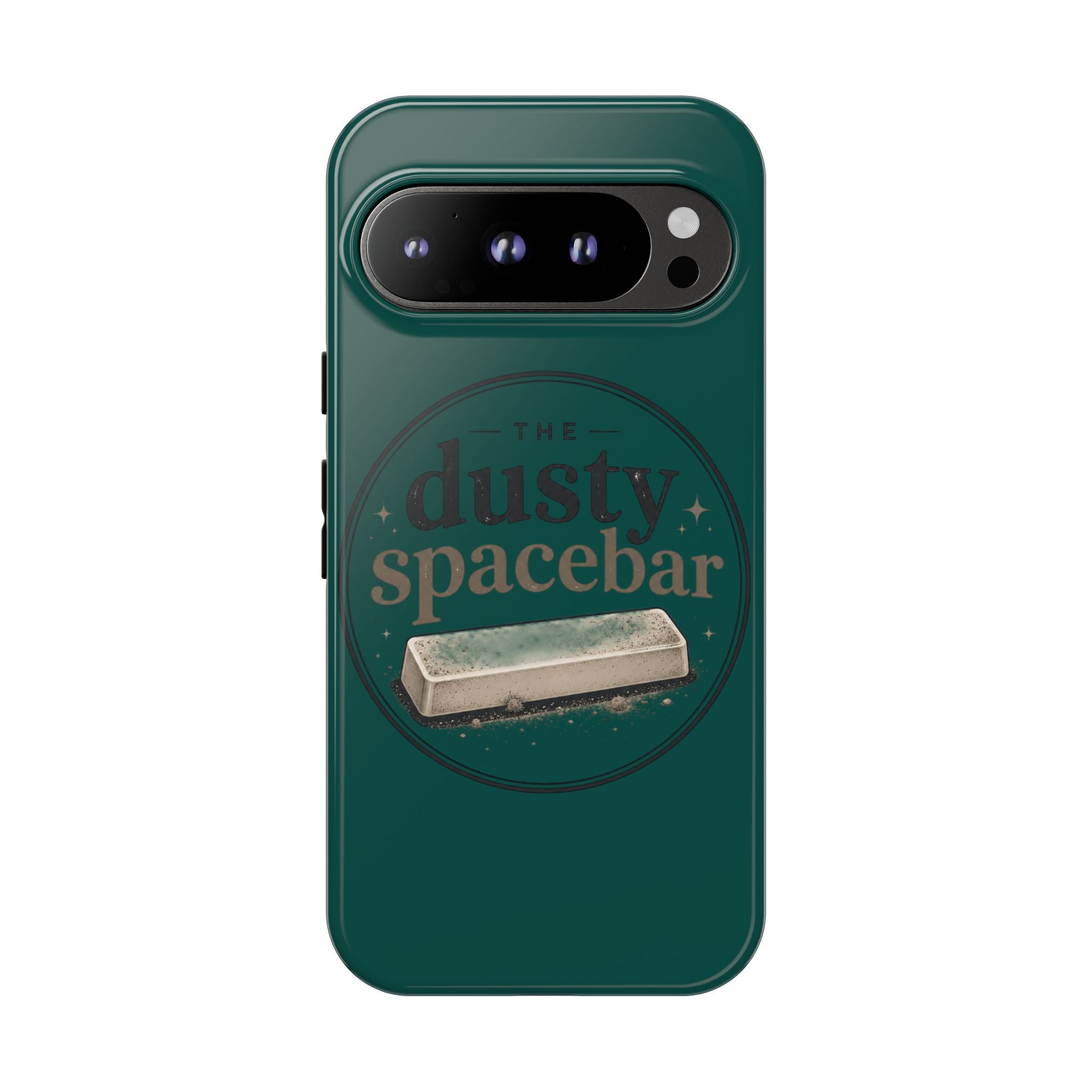 Tough Cases — Rugged Green “dusty spacebar” Phone Case