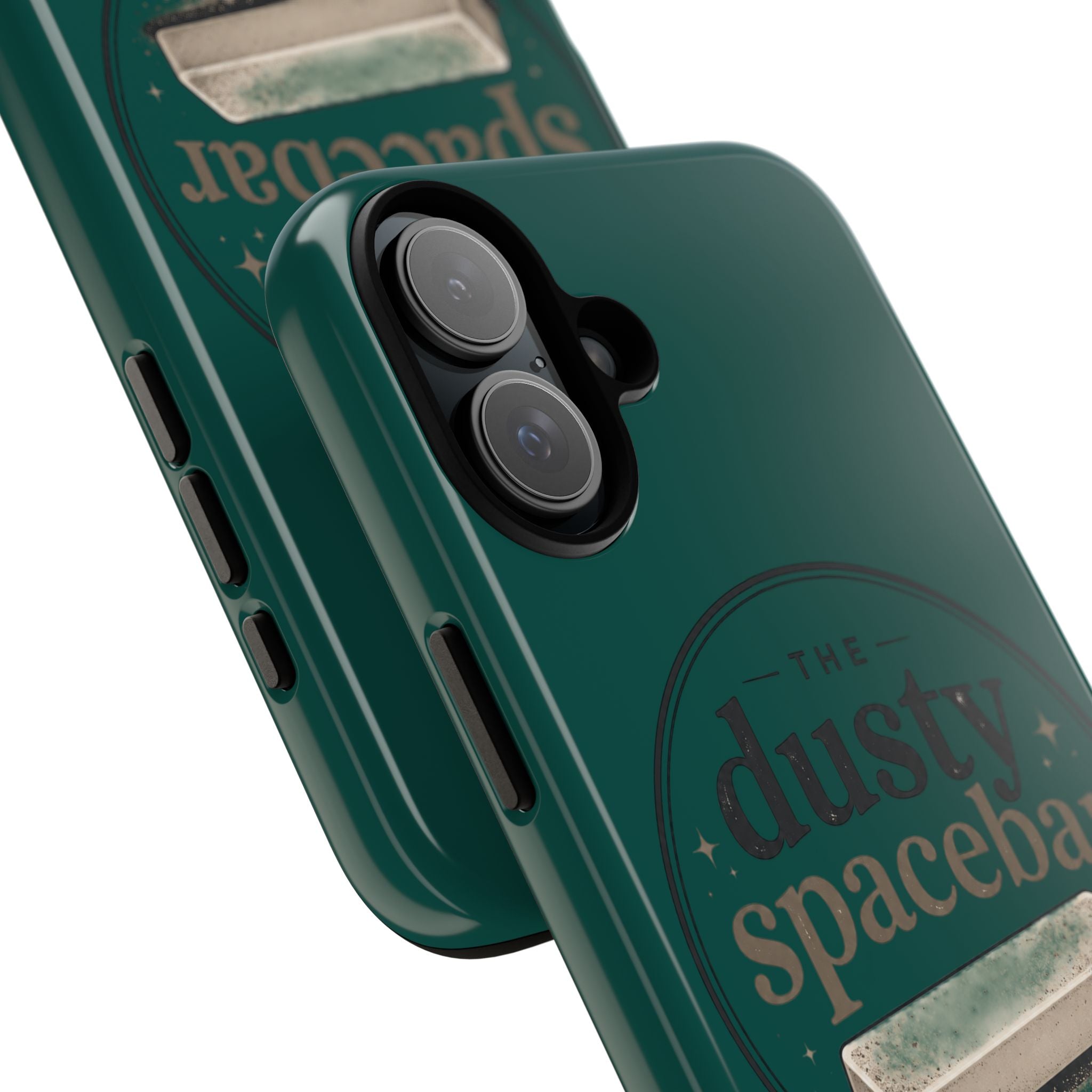 Tough Cases — Rugged Green “dusty spacebar” Phone Case