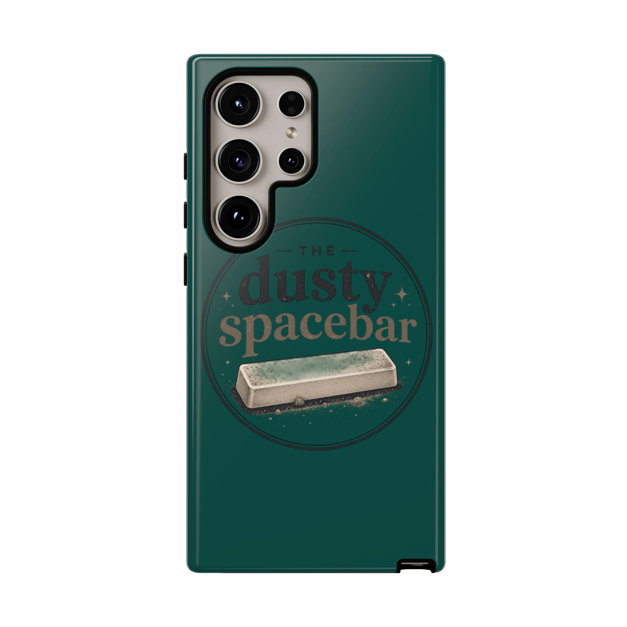 Tough Cases — Rugged Green “dusty spacebar” Phone Case