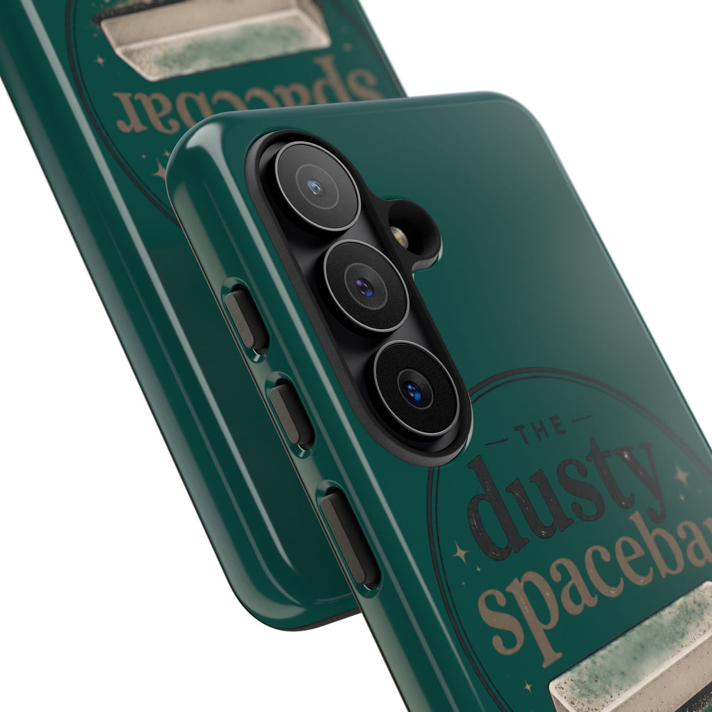 Tough Cases — Rugged Green “dusty spacebar” Phone Case