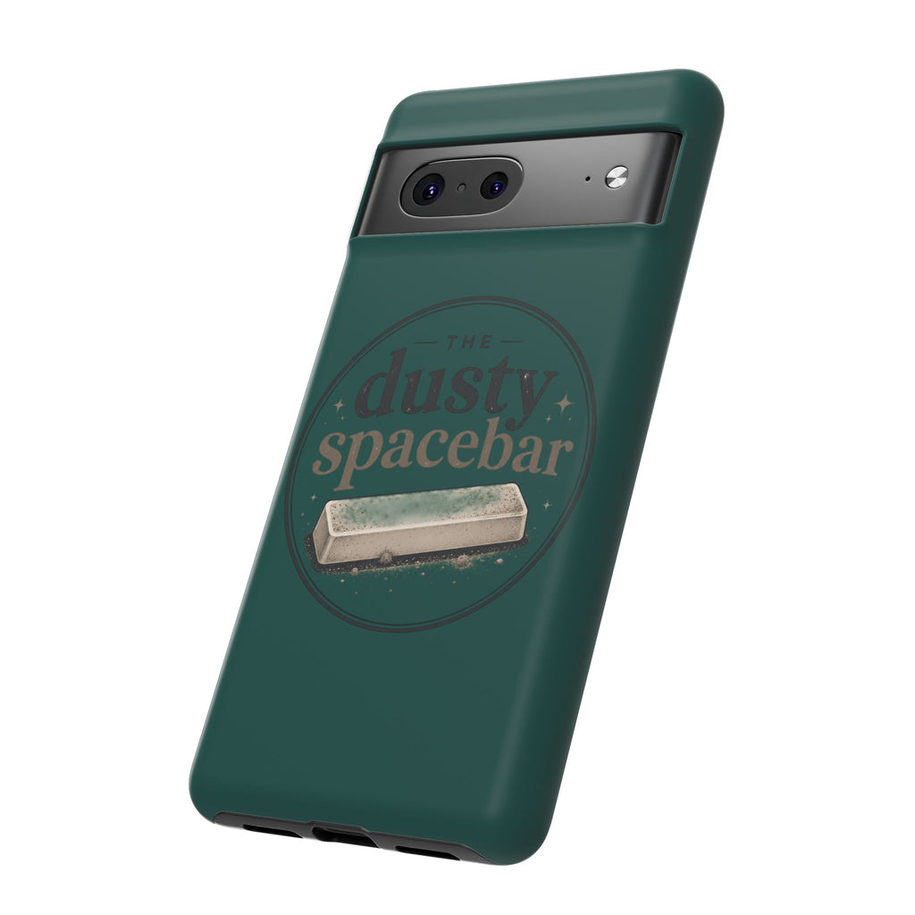 Tough Cases — Rugged Green “dusty spacebar” Phone Case