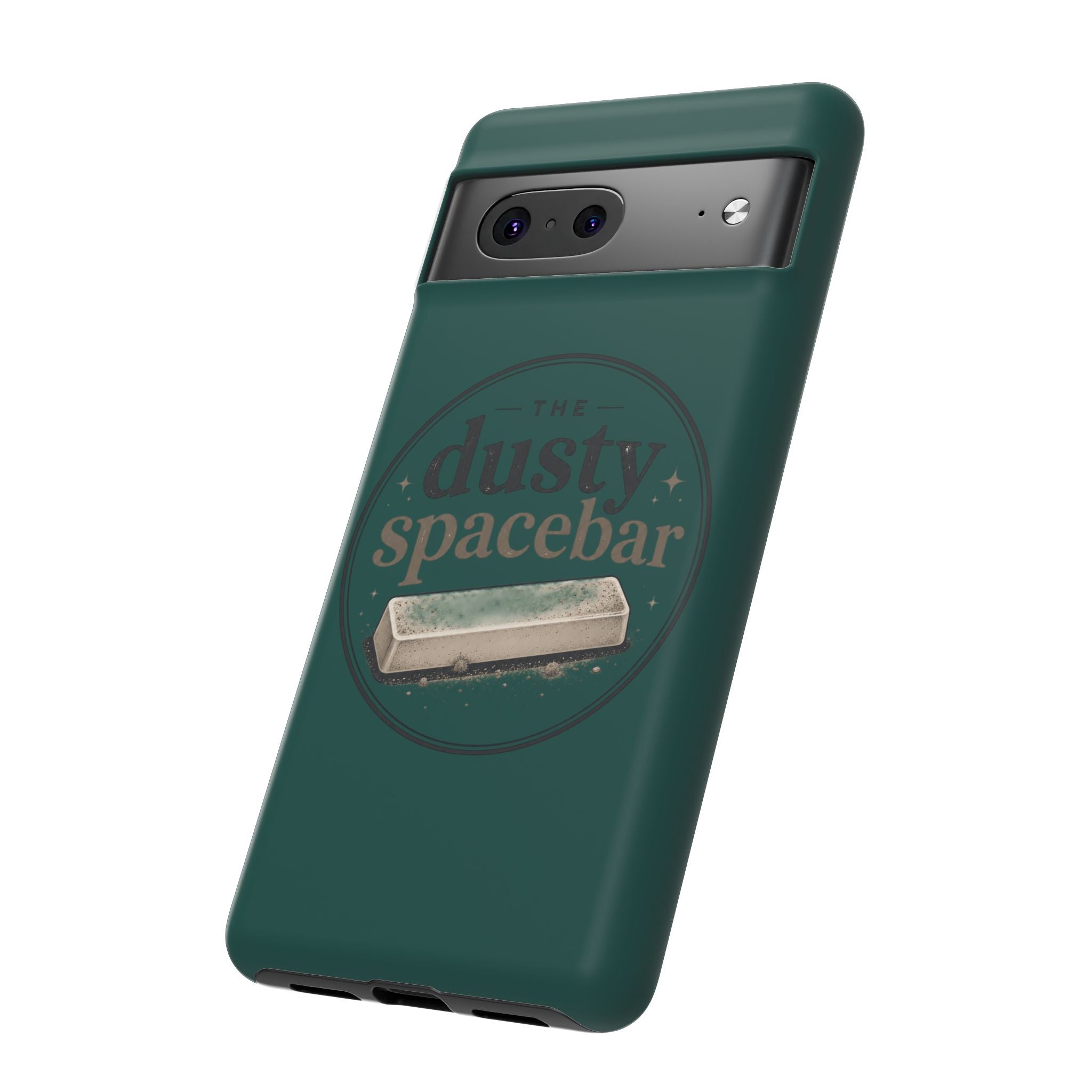 Tough Cases — Rugged Green “dusty spacebar” Phone Case