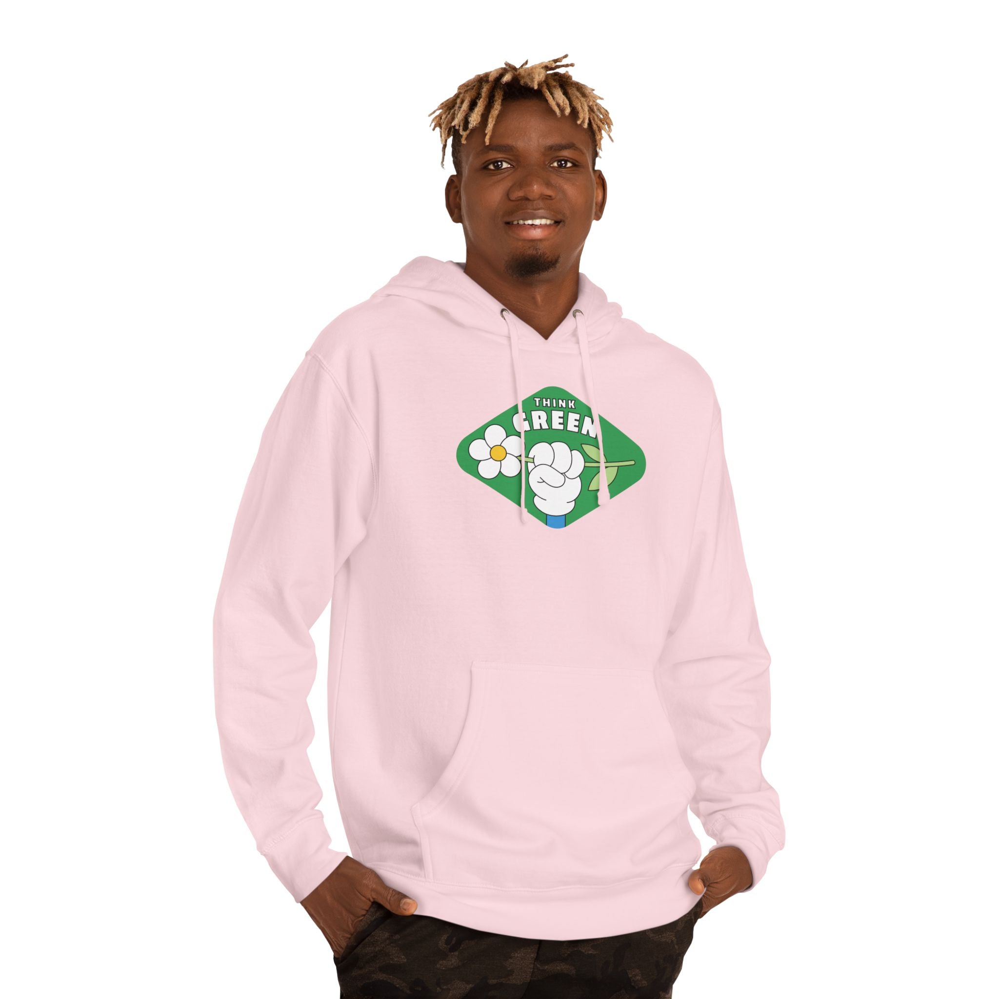 Green Fist Hoodie - "The Green" Eco Unity Graphic Pullover