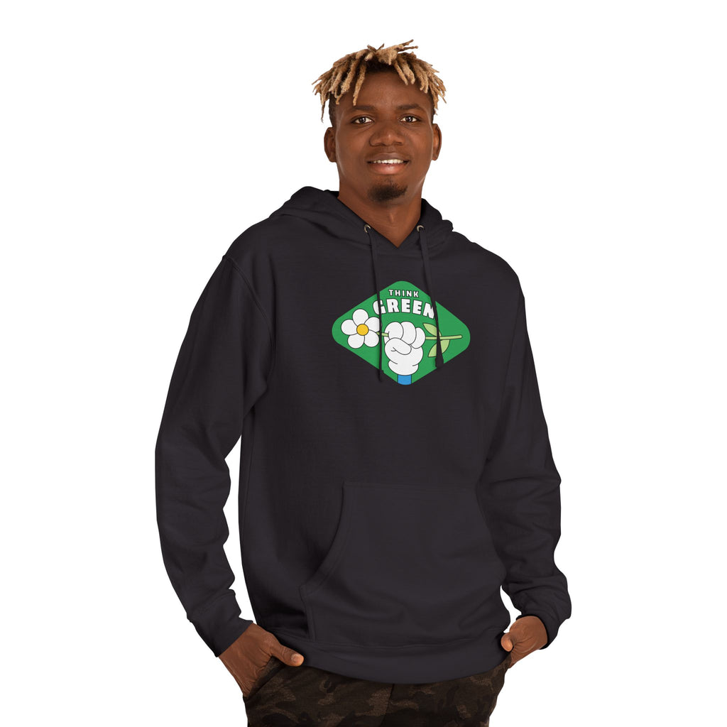 Green Fist Hoodie - "The Green" Eco Unity Graphic Pullover