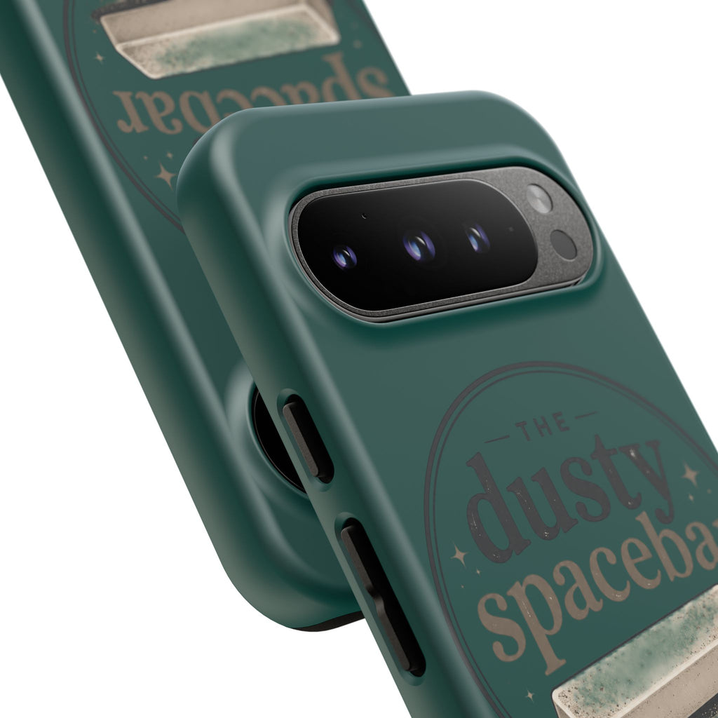 Tough Cases — Rugged Green “dusty spacebar” Phone Case
