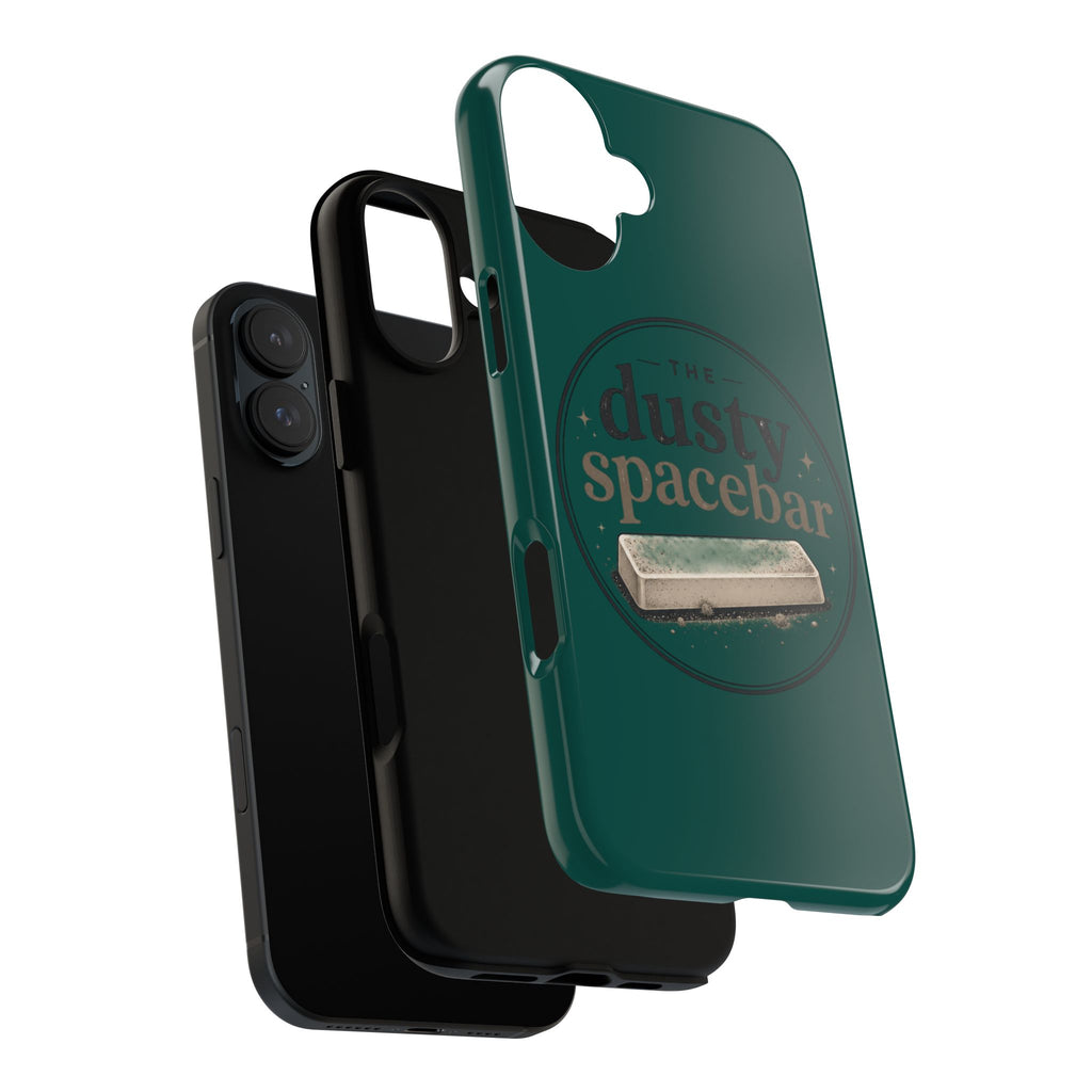 Tough Cases — Rugged Green “dusty spacebar” Phone Case