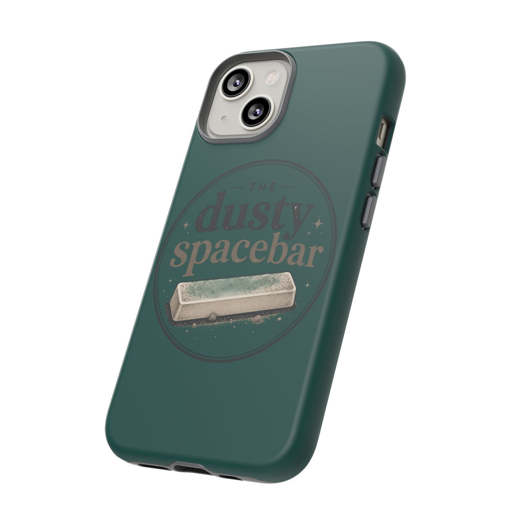 Tough Cases — Rugged Green “dusty spacebar” Phone Case