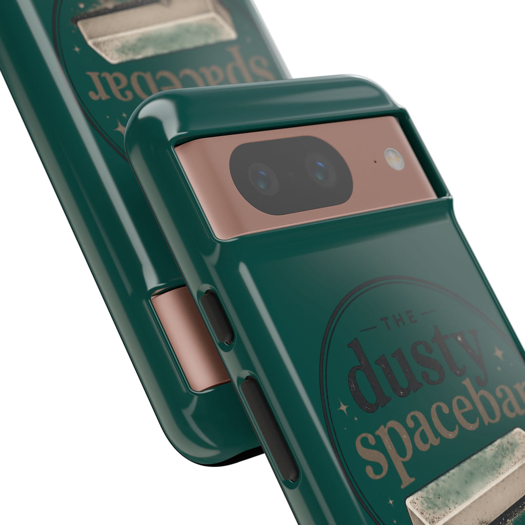 Tough Cases — Rugged Green “dusty spacebar” Phone Case