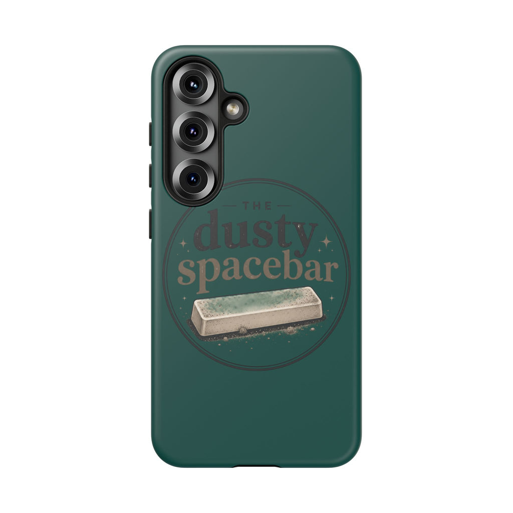 Tough Cases — Rugged Green “dusty spacebar” Phone Case
