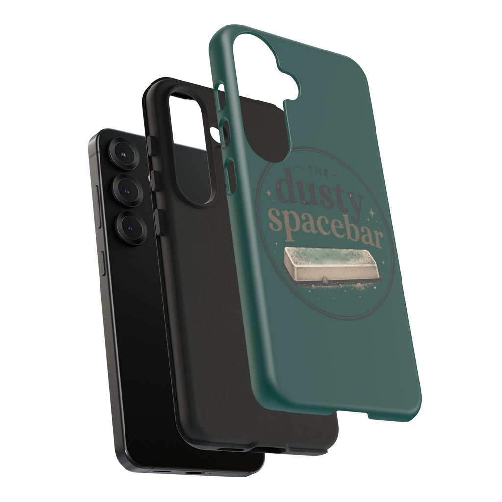 Tough Cases — Rugged Green “dusty spacebar” Phone Case
