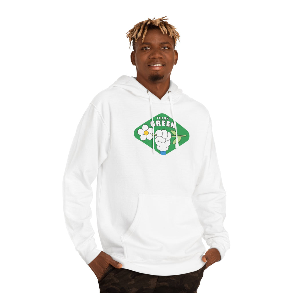 Green Fist Hoodie - "The Green" Eco Unity Graphic Pullover