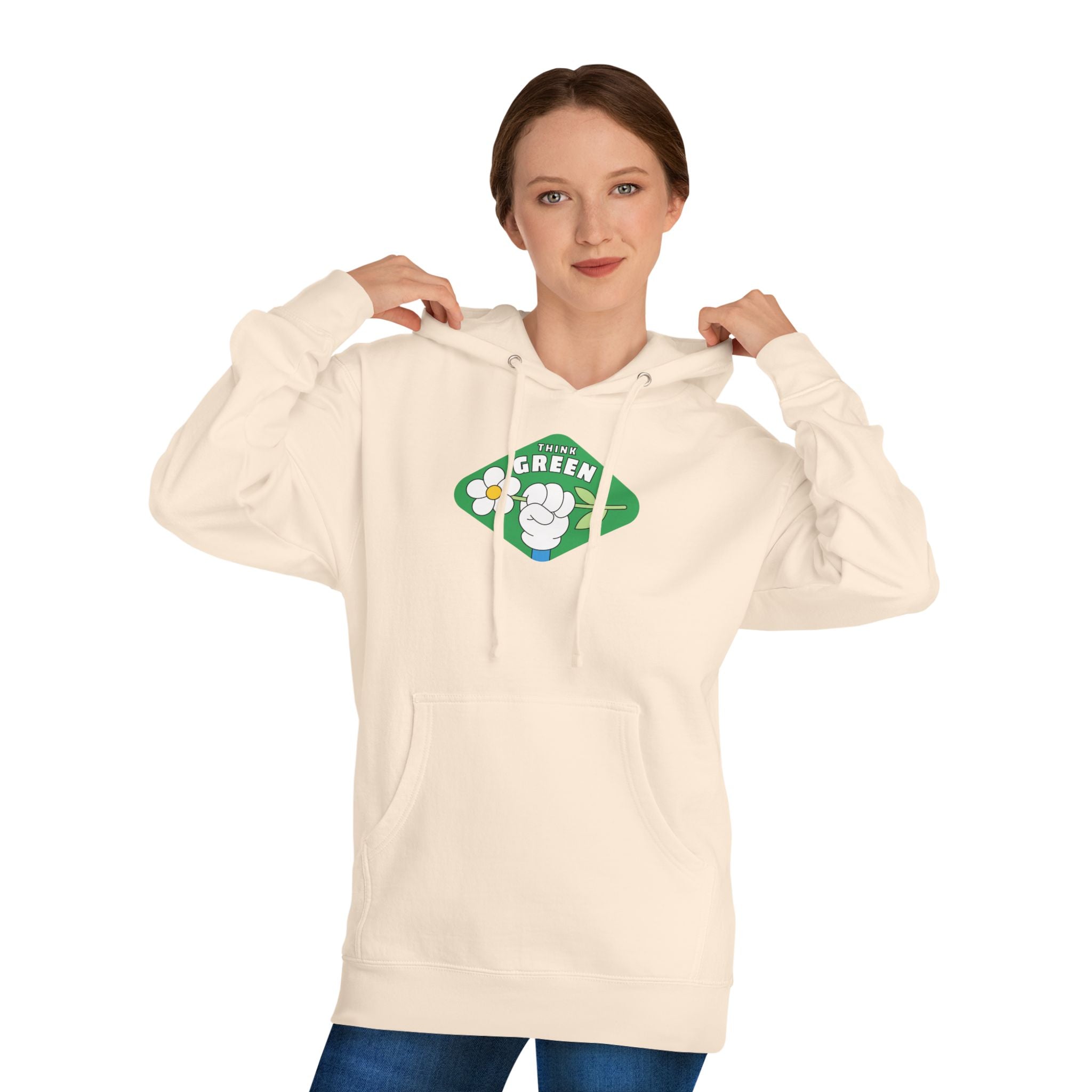 Green Fist Hoodie - "The Green" Eco Unity Graphic Pullover