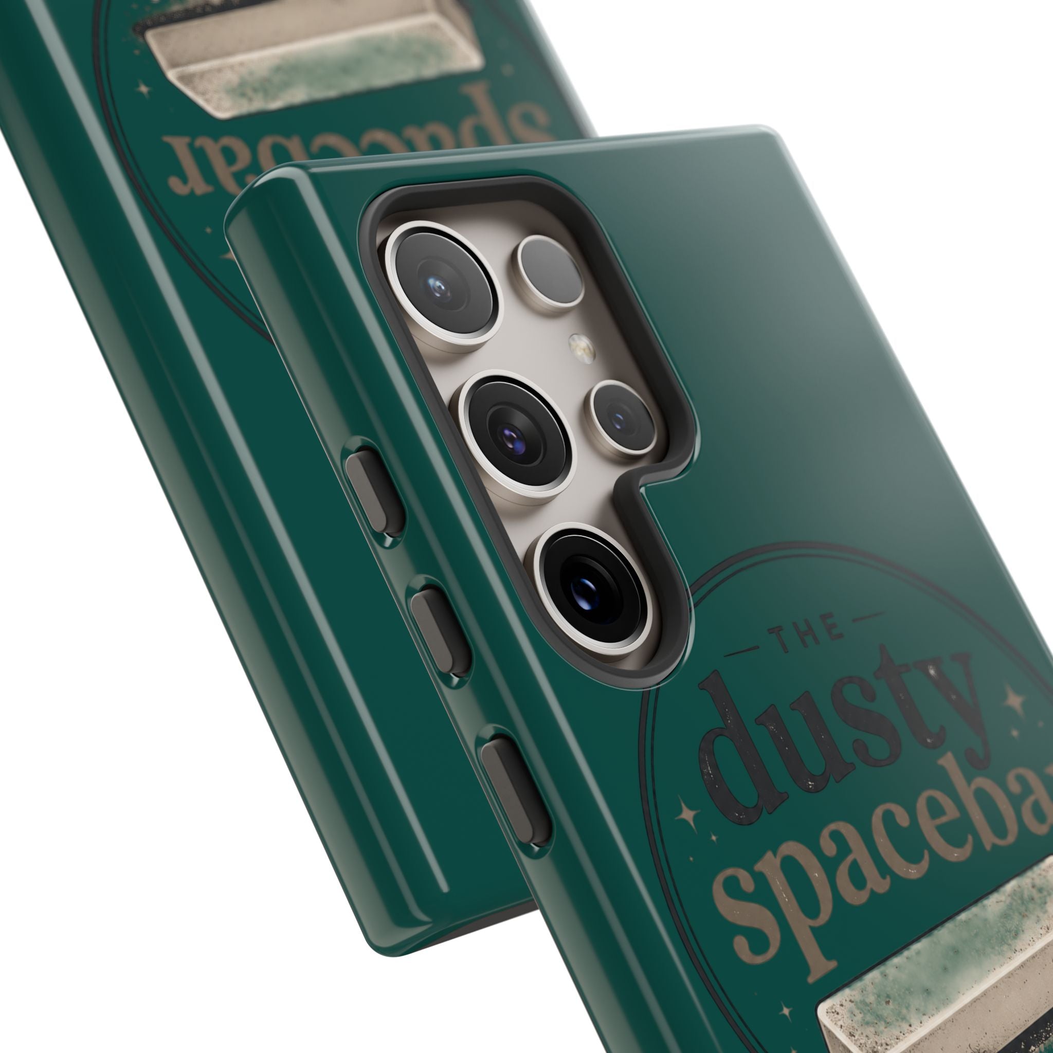 Tough Cases — Rugged Green “dusty spacebar” Phone Case