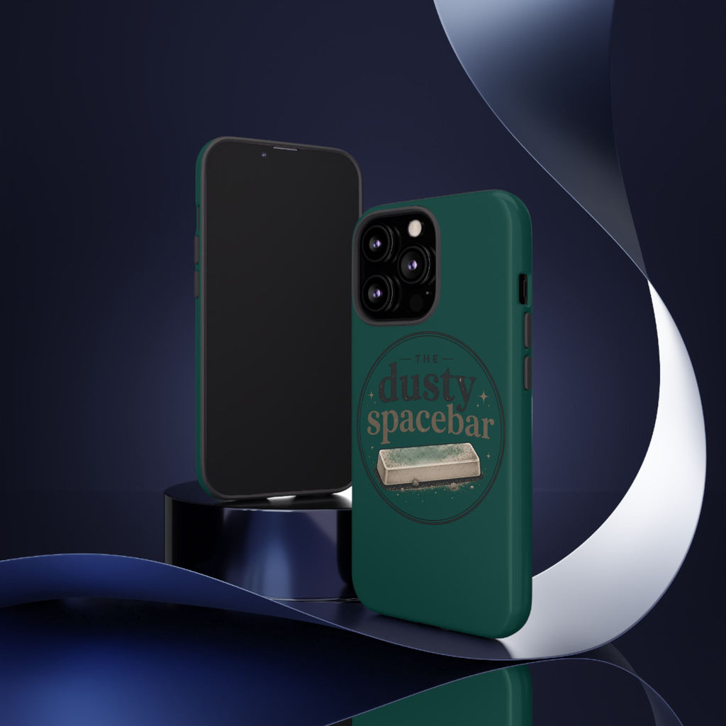 Tough Cases — Rugged Green “dusty spacebar” Phone Case