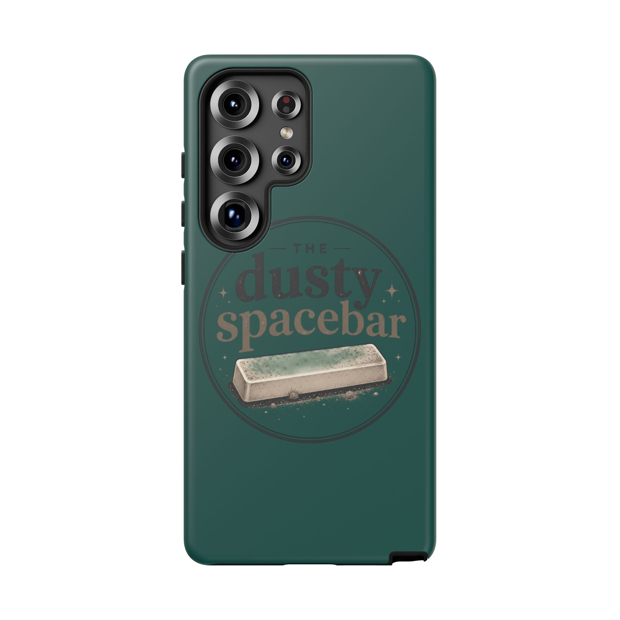 Tough Cases — Rugged Green “dusty spacebar” Phone Case