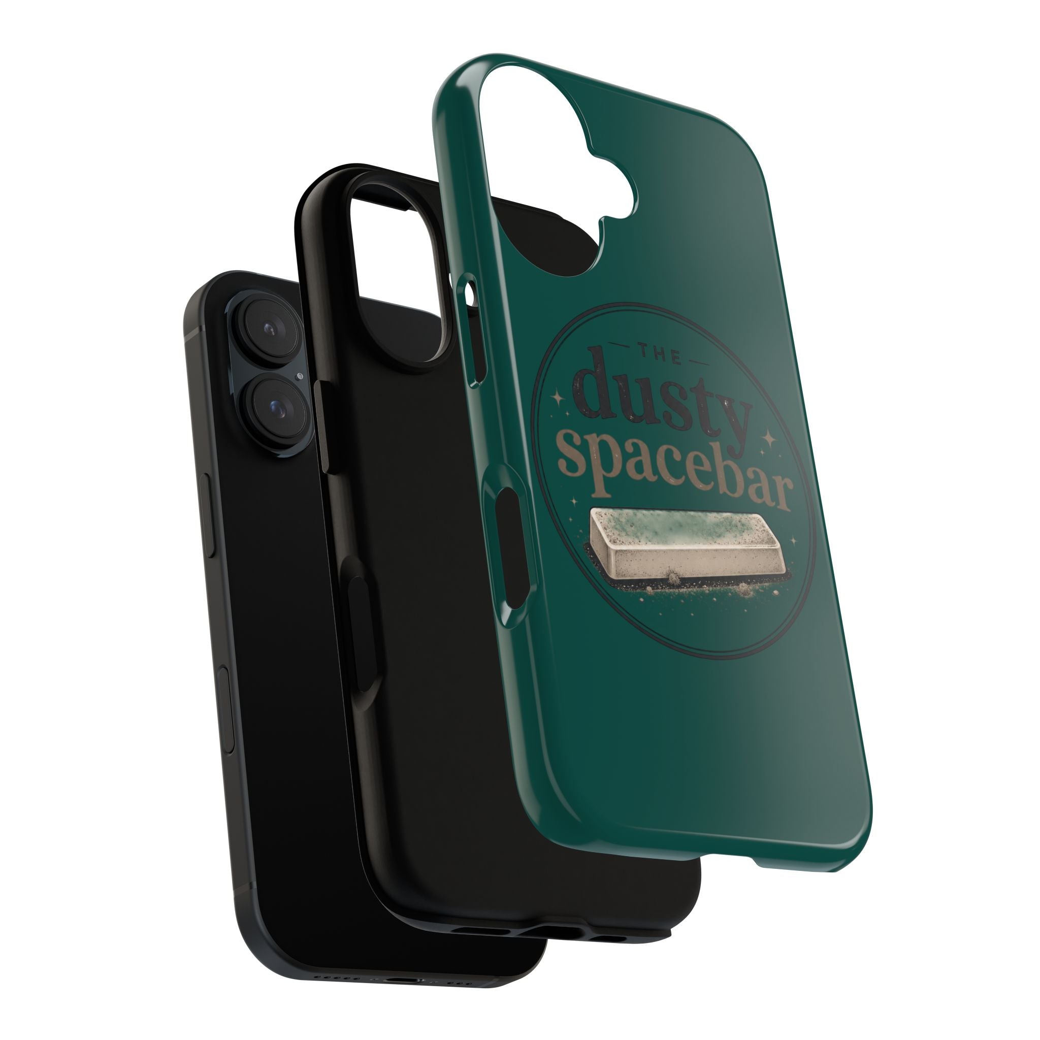 Tough Cases — Rugged Green “dusty spacebar” Phone Case