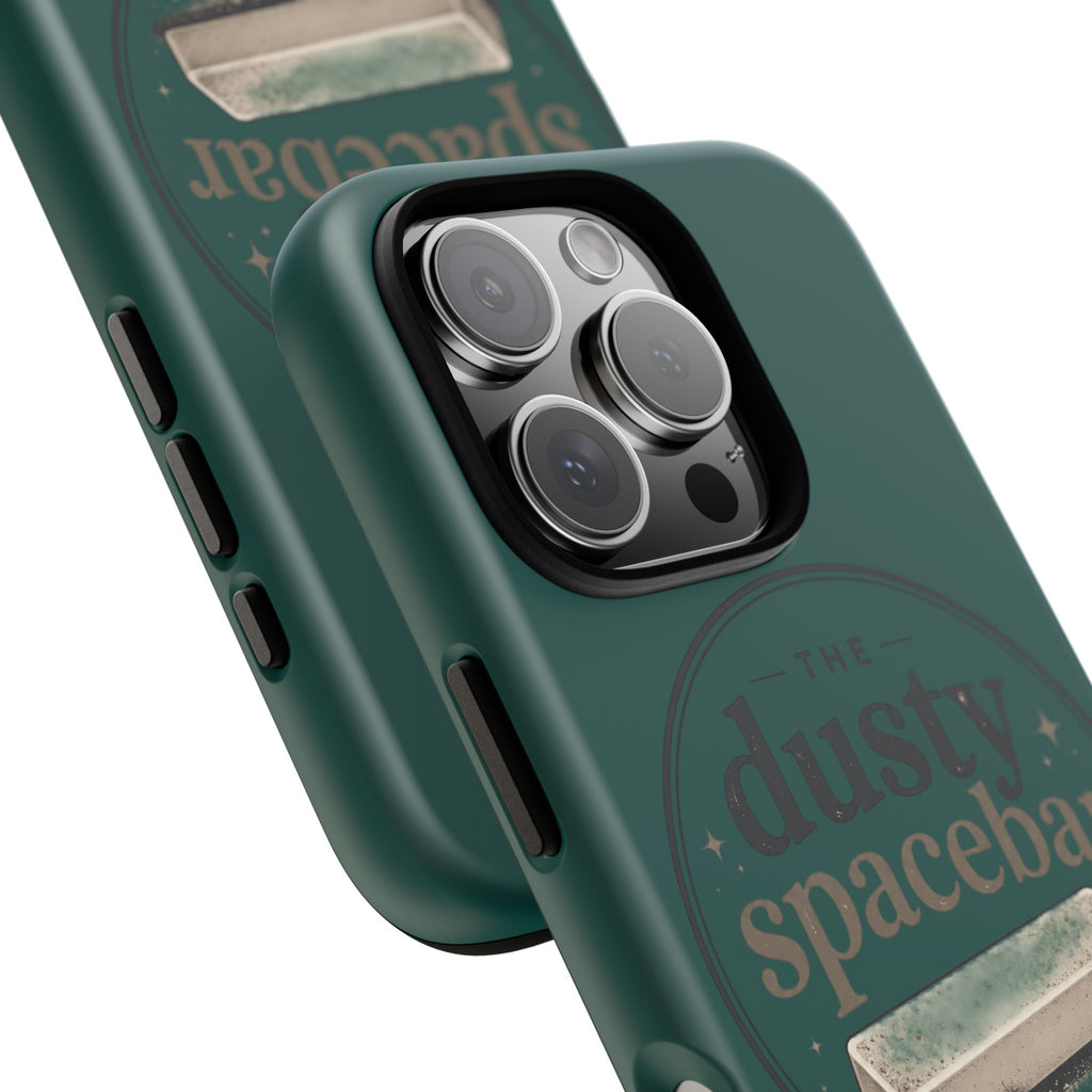 Tough Cases — Rugged Green “dusty spacebar” Phone Case