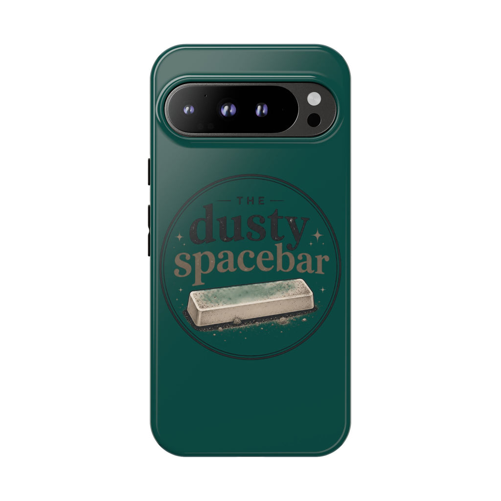 Tough Cases — Rugged Green “dusty spacebar” Phone Case