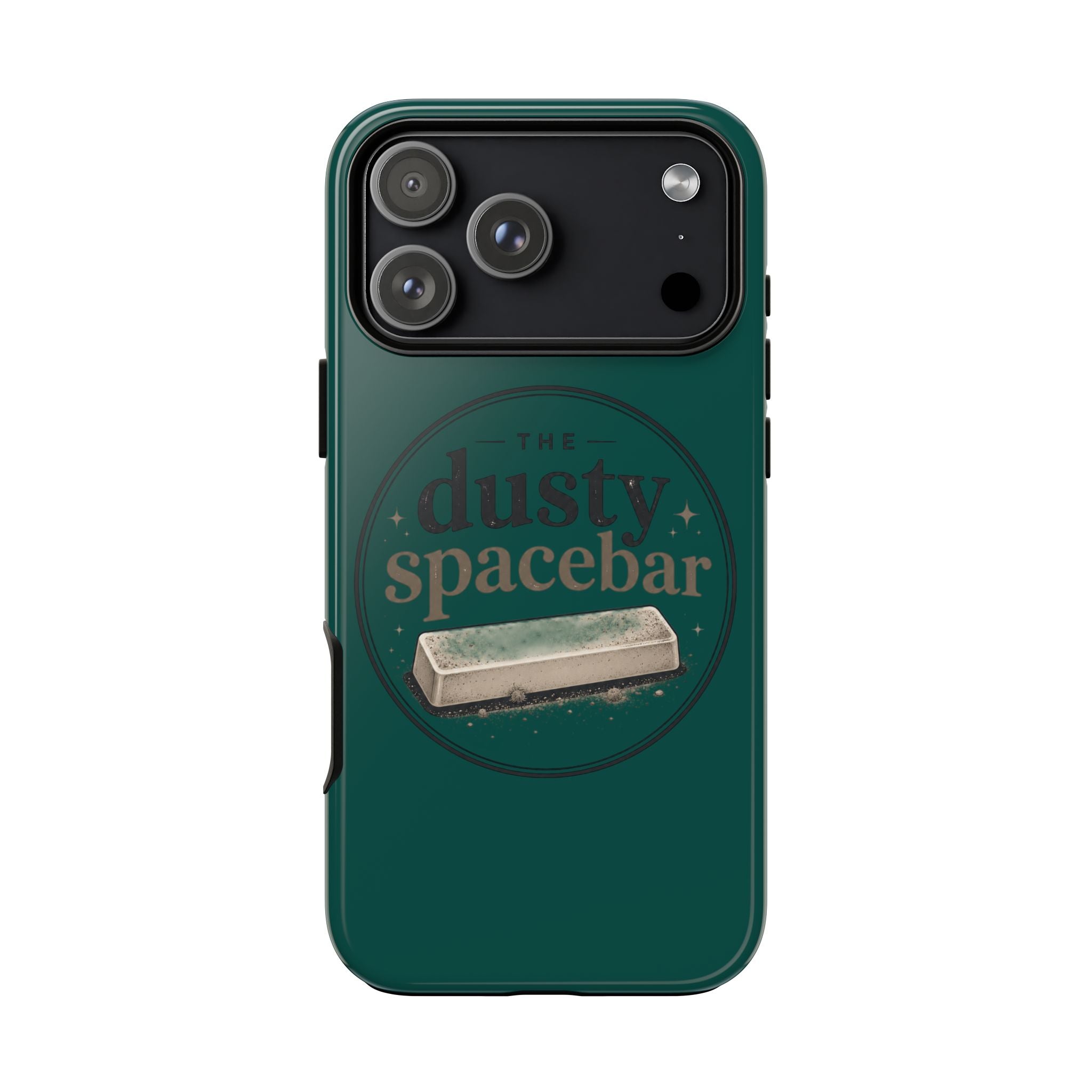 Tough Cases — Rugged Green “dusty spacebar” Phone Case