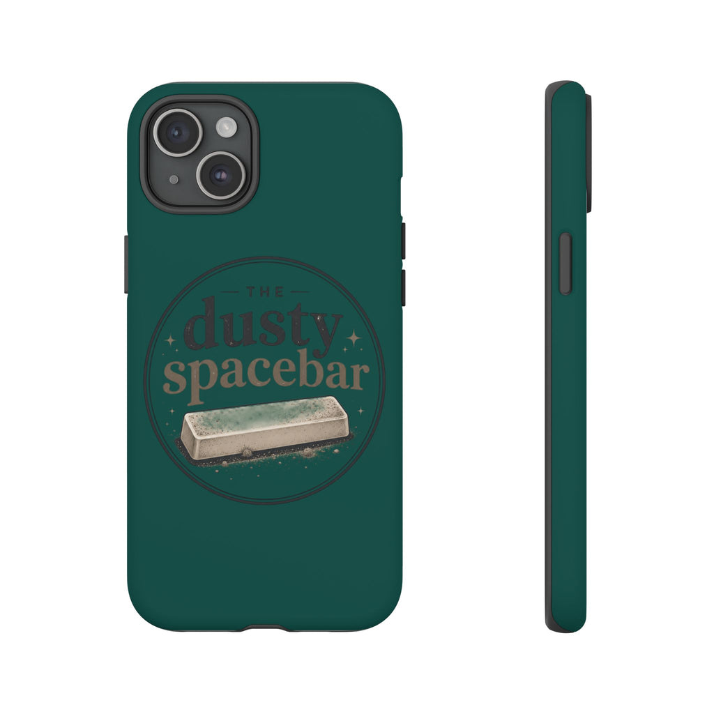 Tough Cases — Rugged Green “dusty spacebar” Phone Case