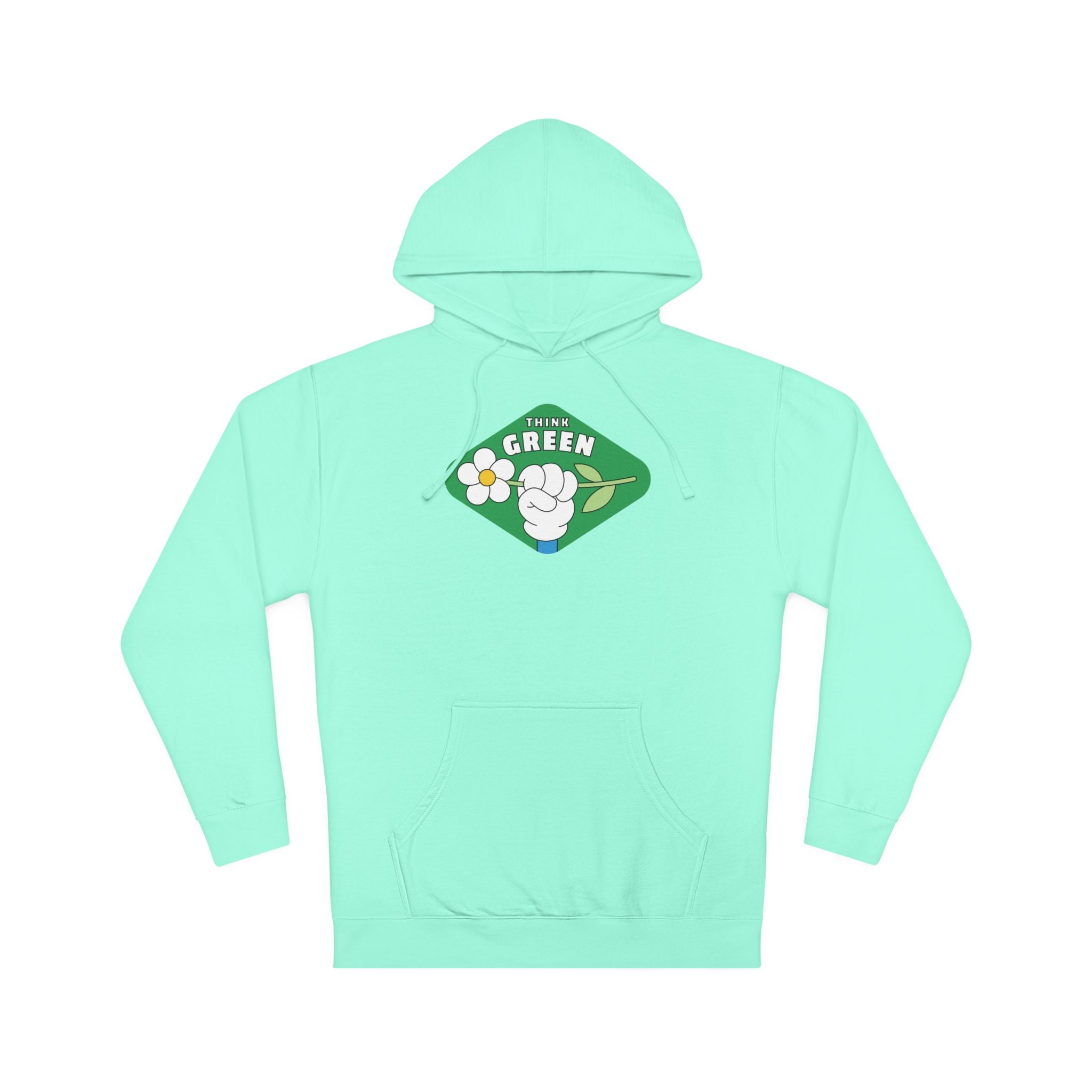Green Fist Hoodie - "The Green" Eco Unity Graphic Pullover
