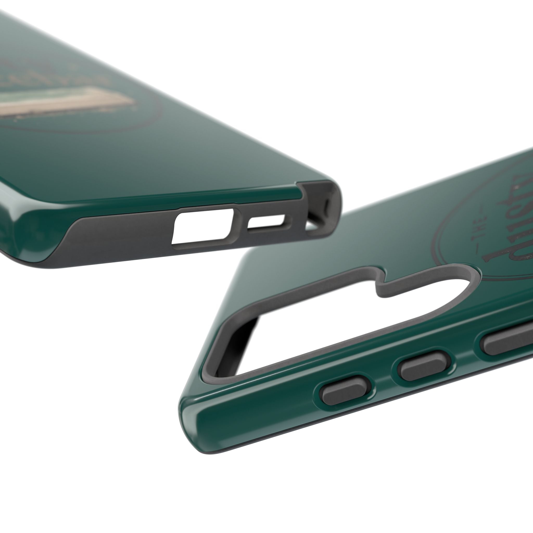 Tough Cases — Rugged Green “dusty spacebar” Phone Case