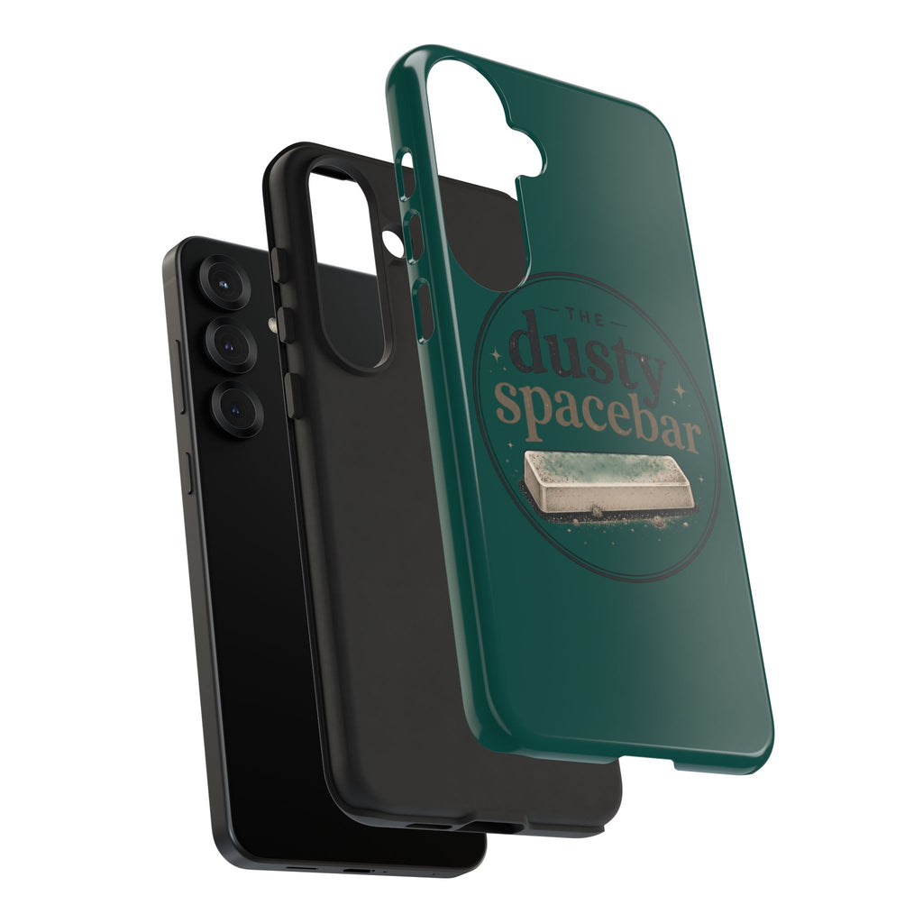 Tough Cases — Rugged Green “dusty spacebar” Phone Case