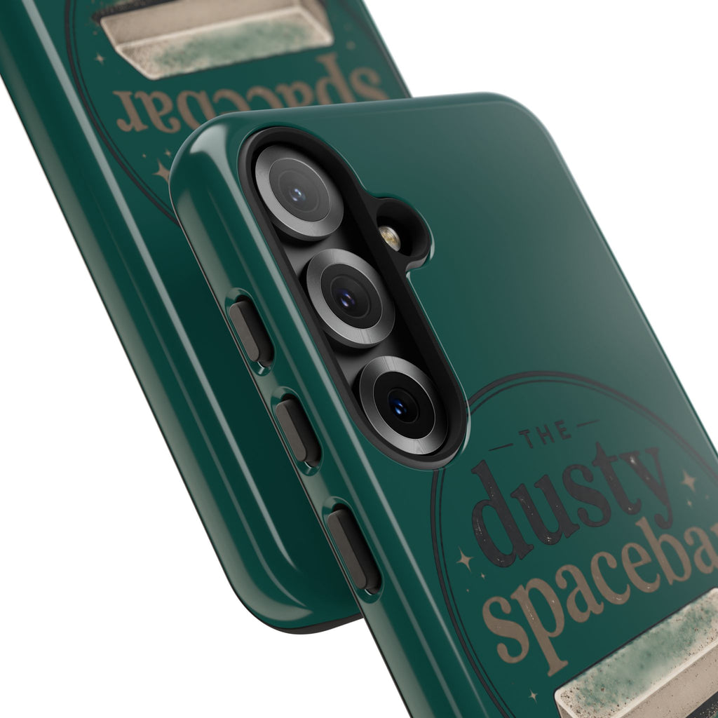 Tough Cases — Rugged Green “dusty spacebar” Phone Case