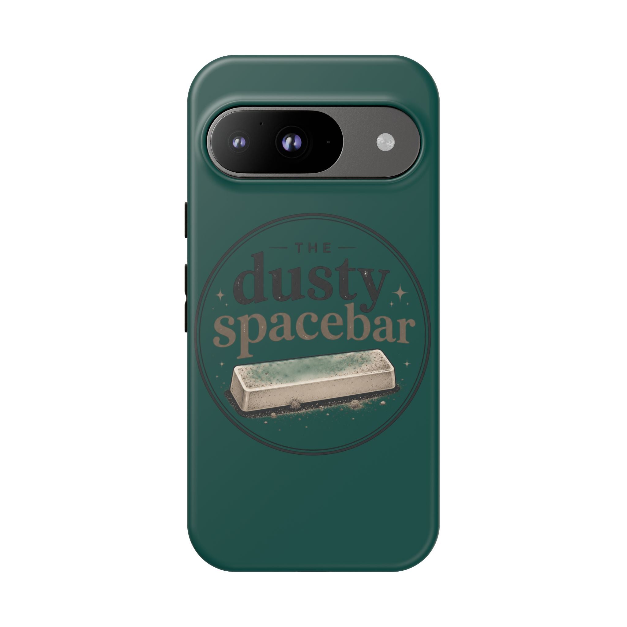 Tough Cases — Rugged Green “dusty spacebar” Phone Case