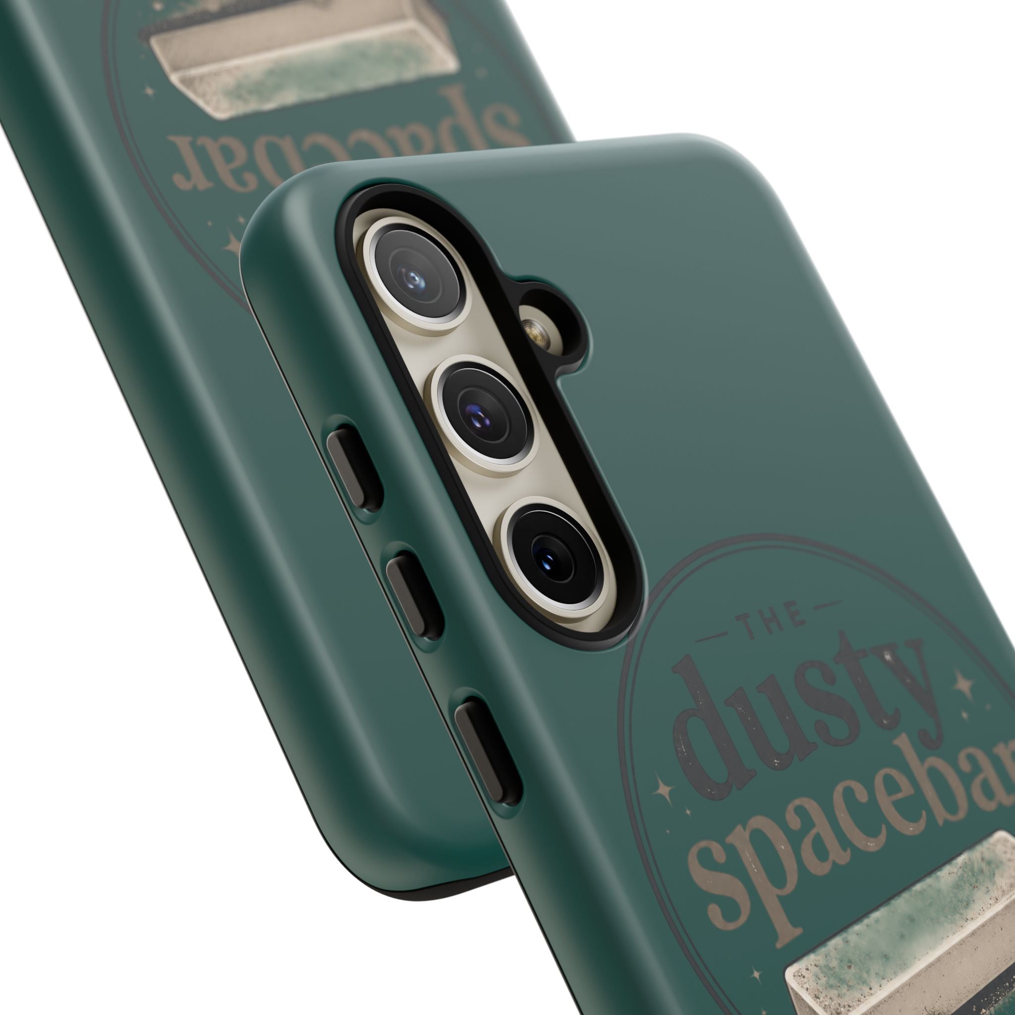 Tough Cases — Rugged Green “dusty spacebar” Phone Case