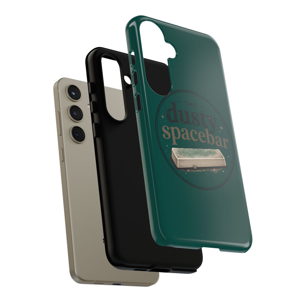 Tough Cases — Rugged Green “dusty spacebar” Phone Case