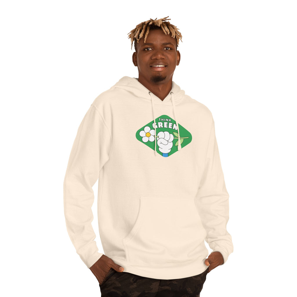 Green Fist Hoodie - "The Green" Eco Unity Graphic Pullover
