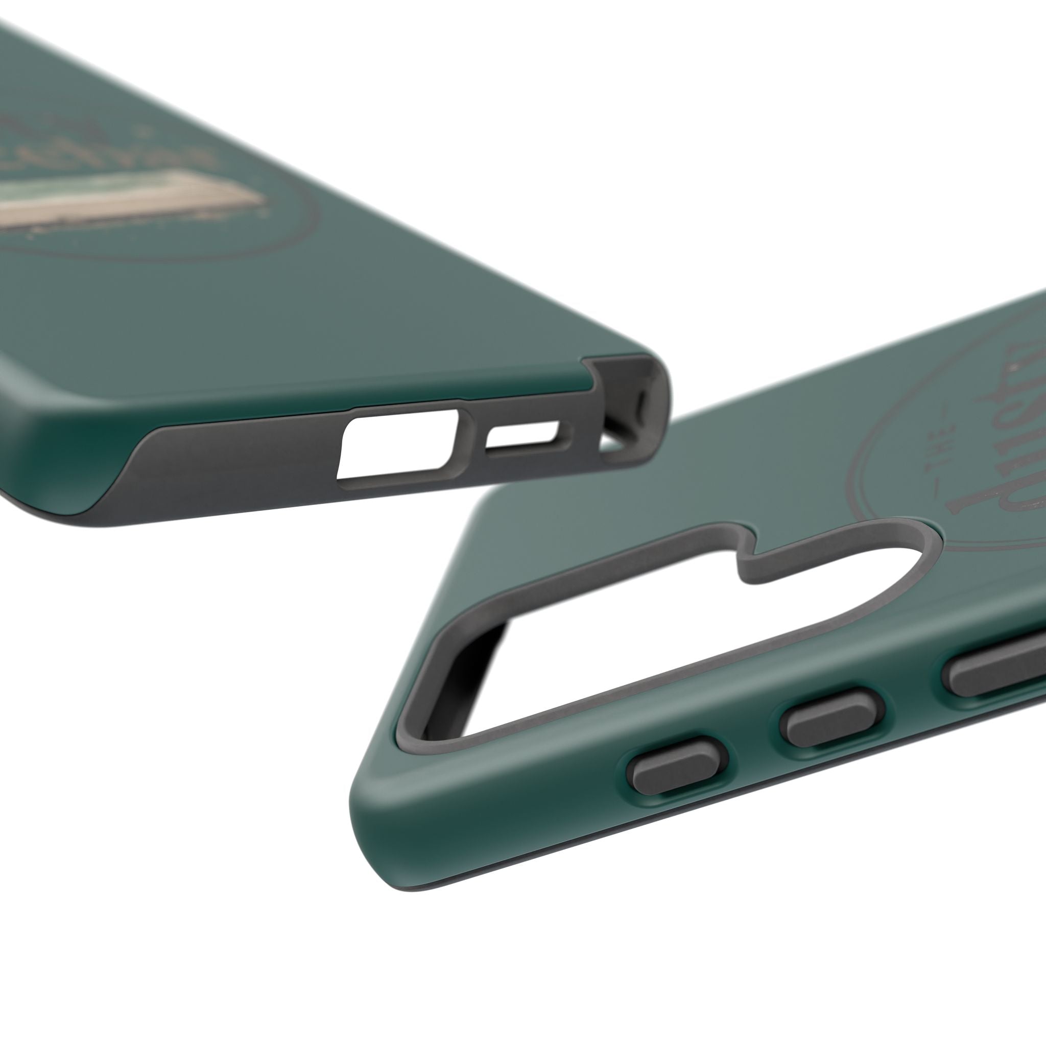 Tough Cases — Rugged Green “dusty spacebar” Phone Case
