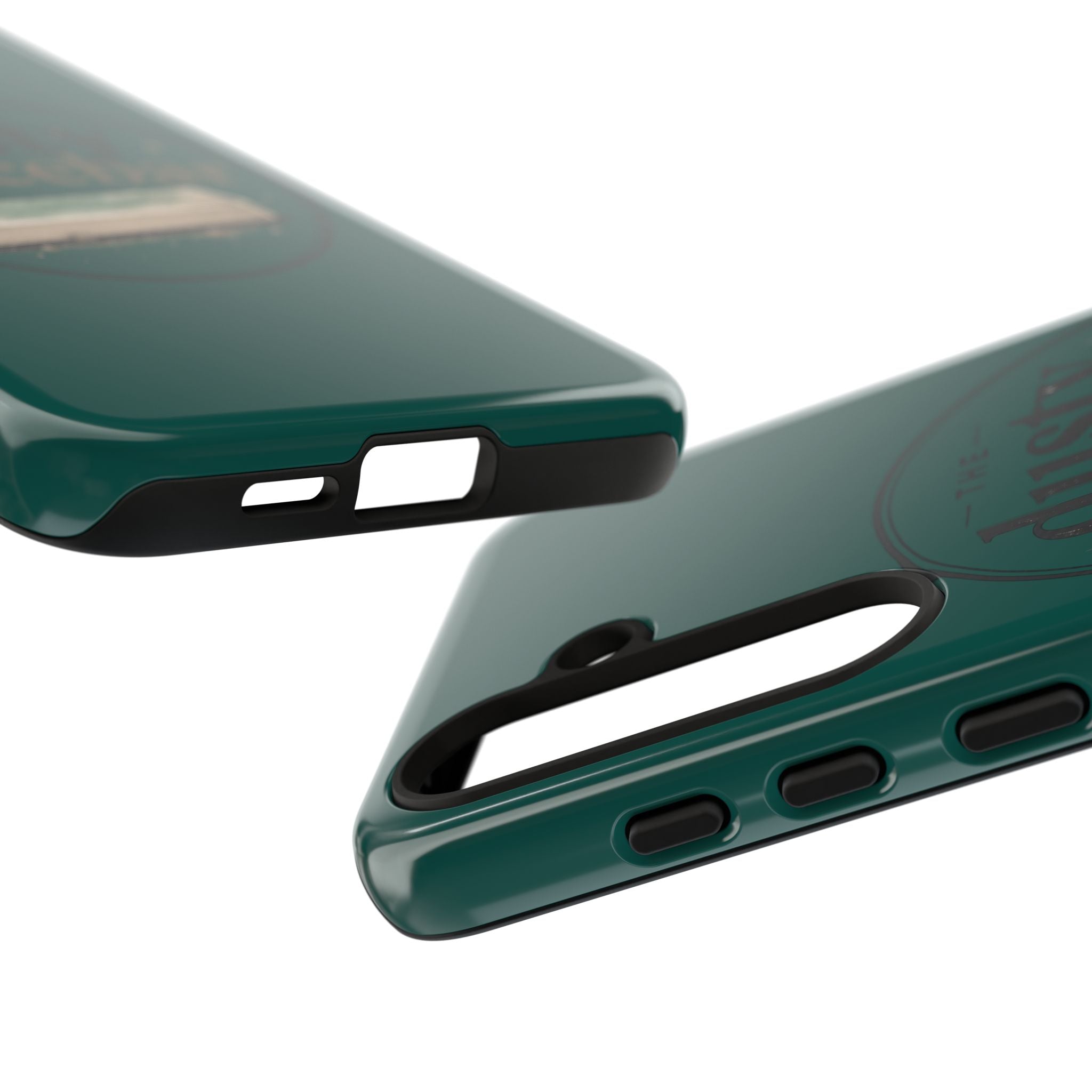 Tough Cases — Rugged Green “dusty spacebar” Phone Case