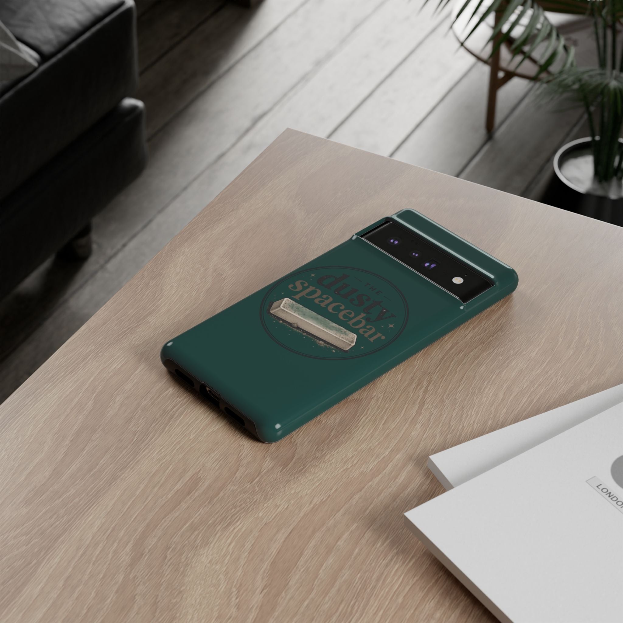 Tough Cases — Rugged Green “dusty spacebar” Phone Case