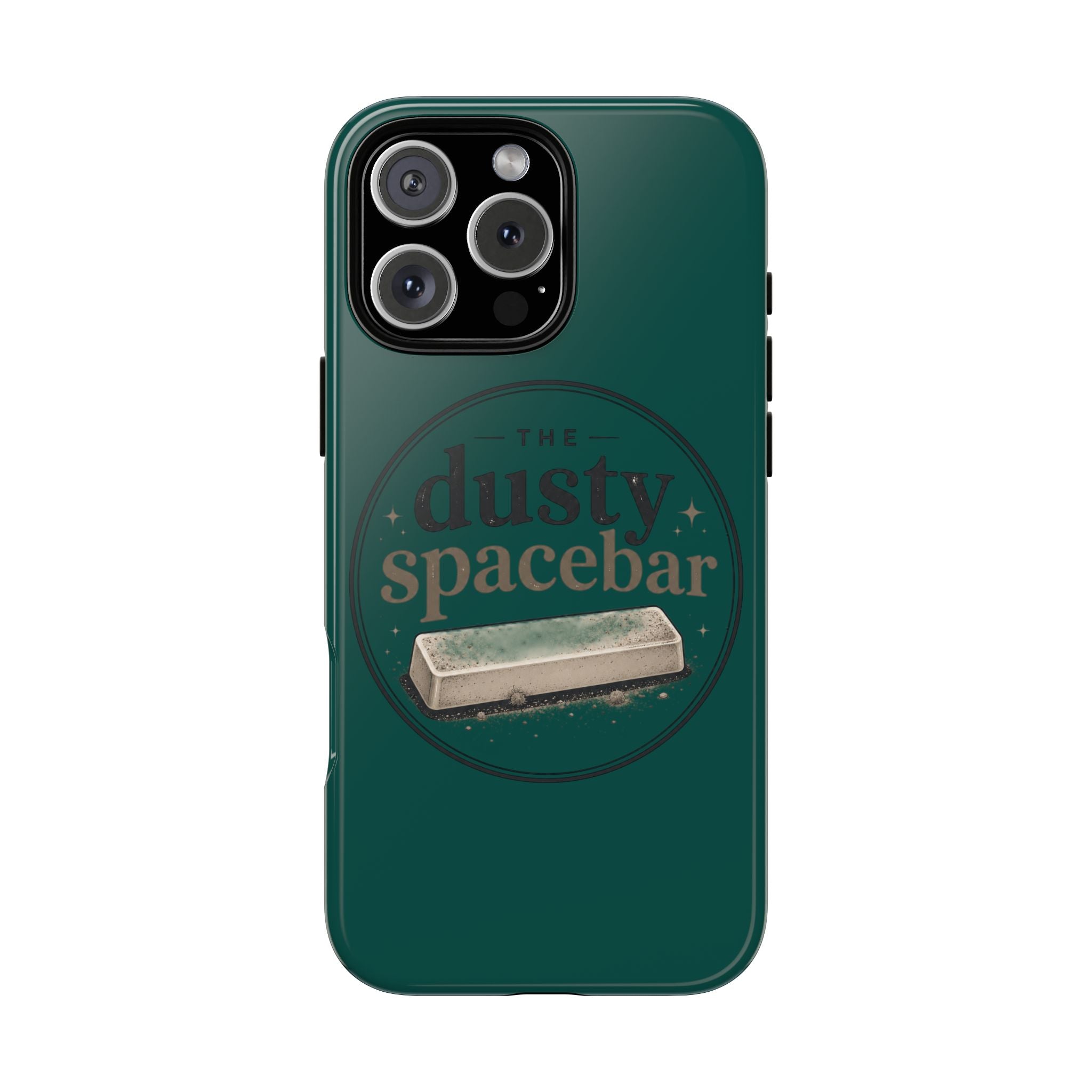Tough Cases — Rugged Green “dusty spacebar” Phone Case