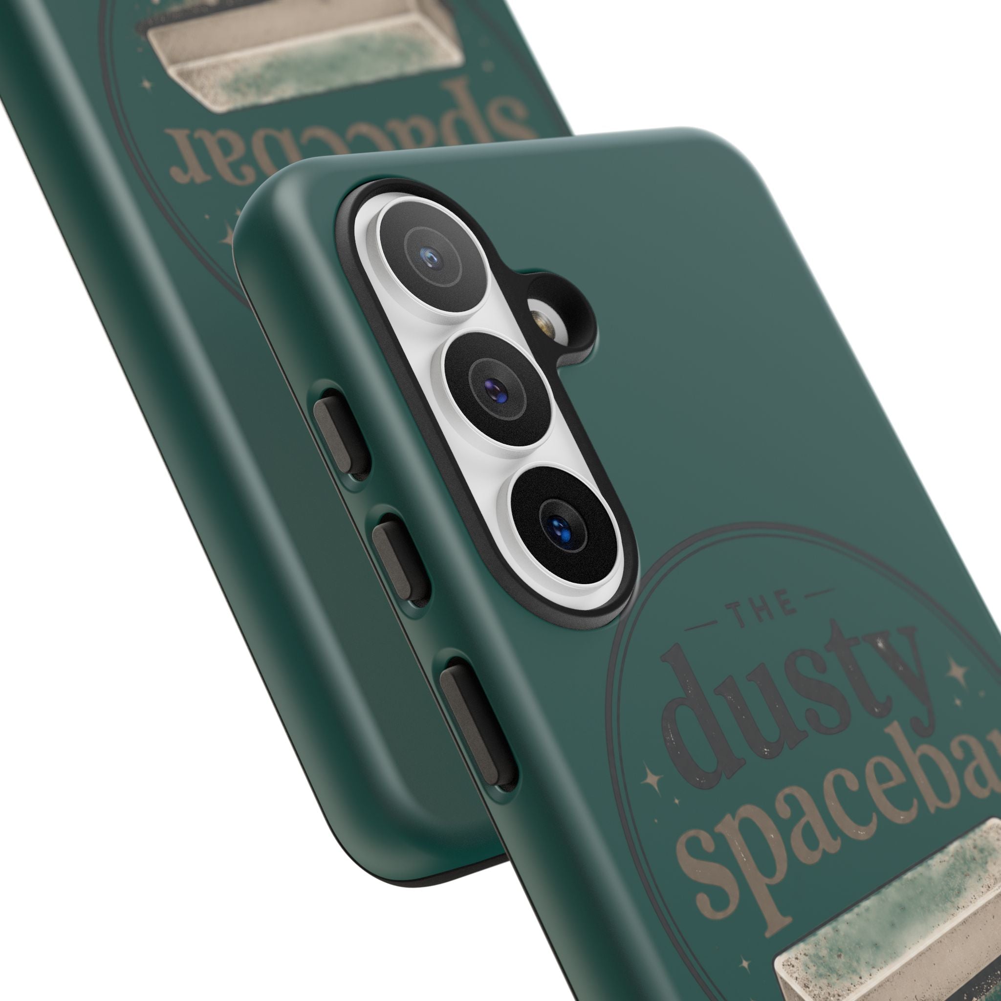 Tough Cases — Rugged Green “dusty spacebar” Phone Case