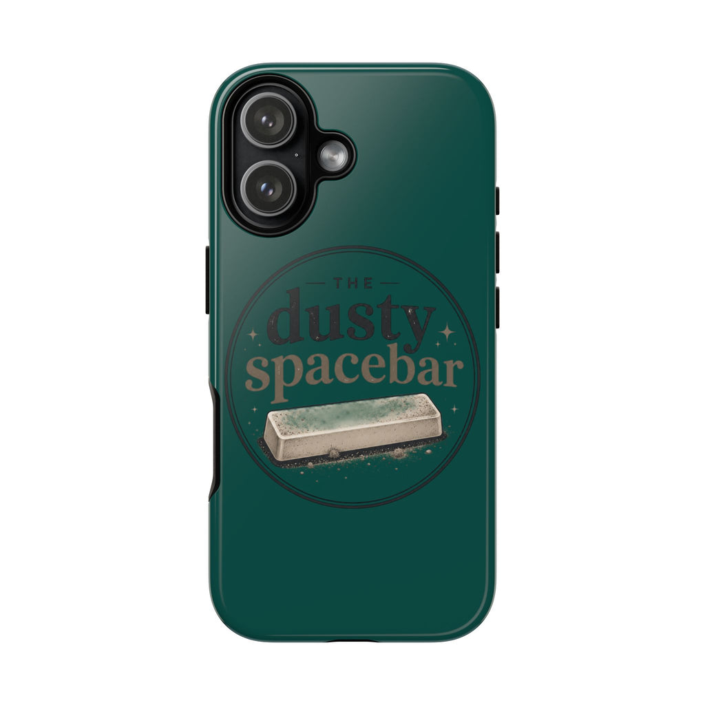 Tough Cases — Rugged Green “dusty spacebar” Phone Case