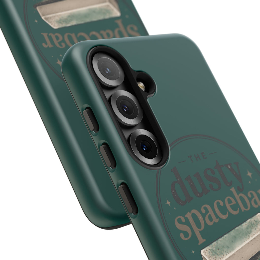 Tough Cases — Rugged Green “dusty spacebar” Phone Case